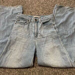 High rise loose fit jeans